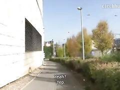 CZECH HUNTER 381 - Dude Running Late But Finds Time To Take A Raw Cock Up His Ass