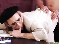 Beautiful femboy Axelle Rose cant help but feel like something is missing and its Clark Delgatys dick