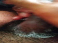 Stroking with lotion