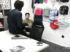 BBC guard barebacks twink thieves at the backoffice