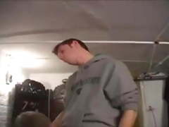 Two twinks have steamy sex on couch