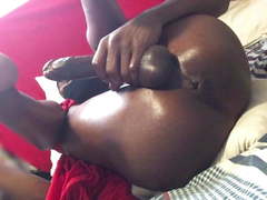 Sexy Black Twink spreads ass in your face to cum- Ass Monkey