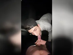 TWINK SUCK DICK OUTDOOR IN CAR