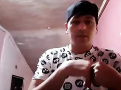 Halloween - Mysterious guy with big cock fucking with a Fleshlight